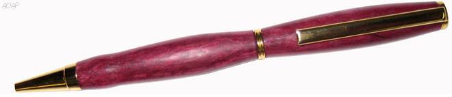 Drehkugelschreiber, Amaranth Gold24kt 