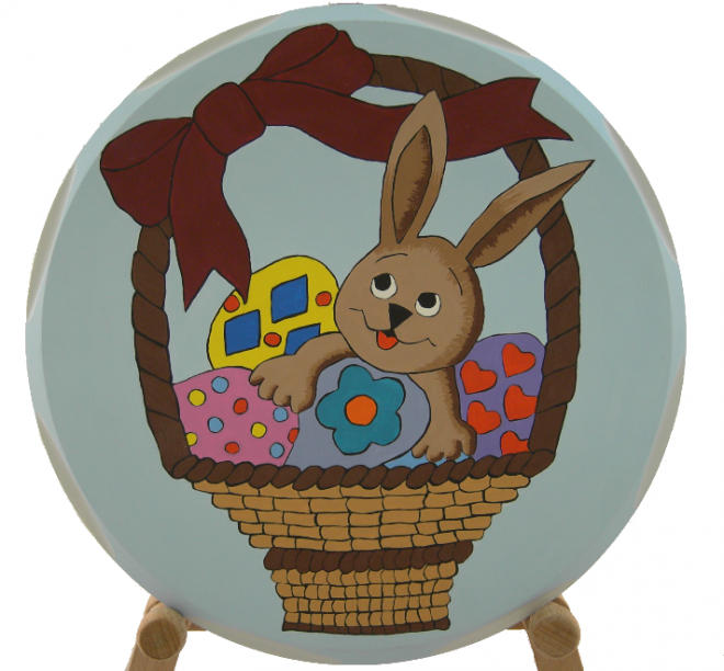 Osterkorb mit Hase 