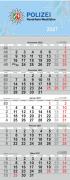 Polizei NRW Hängekalender 5 Monate 