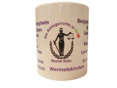 Justizkaffeetasse "Amtsgerichte NRW" Bezirk Köln 