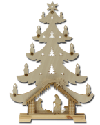 Lichterbogen 'Weihnachtsbaum mit Krippe' 