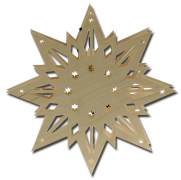 Fensterbild Stern ohne Dekoration 