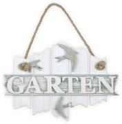 vintage Türschild 'GARTEN'