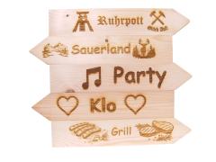 Wegweiser Deko 