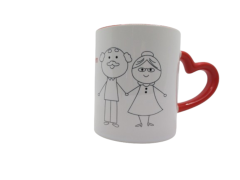 Tasse mit Herzhenkel Liebe 