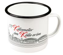 Emailletasse 'Kölnpfad' 480ml