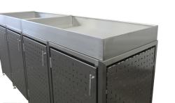 Pflanzkübel für Müll Box 