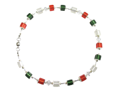 Polaris-Würfel-Collier im NRW Design kurz 