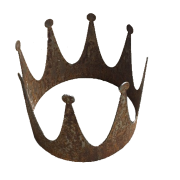 Deko Krone klein Stahl 