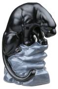 schwarzer Panther auf Fels