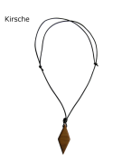 Halskette mit einfachem Raute Anhänger 