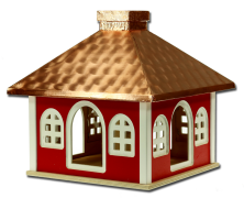 Futterhaus mit Kupferdach 