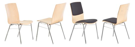 Schalenstuhl Modell 1310J -stapelbar-