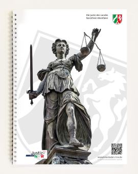 Collegeblock DIN A5 - kariert - Justitia
