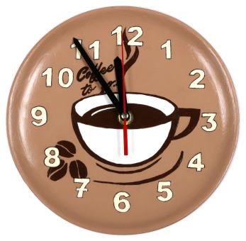 Wanduhr 'Kaffee'
