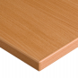 Bildschirmarbeitsplatz rechteckig 1600 x 1000 mm Buche | Buche | RAL 9005 tiefschwarz - Vorschaubild 1