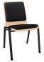 Schalenstuhl Modell 1210J - stapelbar - Bezug 5800 schwarz - Vorschaubild 1