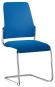 Besucherstuhl Modell 500GJ - stapelbar - Bezug 5832 blau Gestell verchromt | mit Filzgleiter - Vorschaubild 1