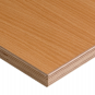 Bildschirmarbeitsplatz rechteckig 1600 x 1000 mm Buche | Multiplex | RAL 9005 tiefschwarz - Vorschaubild 1