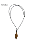 Halskette mit einfachem Raute Anhänger - Vorschaubild 1