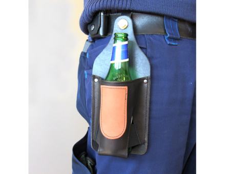 Leder Bier holster, klassische Bier Holster Bierhalter, Cowboy Bier Holster  Flasche Holster Taillengürtel für Mann