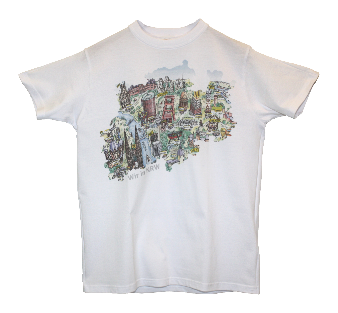 Nrw Sehenswürdigkeiten - www.knastladen.de | Kinder-T-Shirt mit NRW-Sehenswürdigkeiten